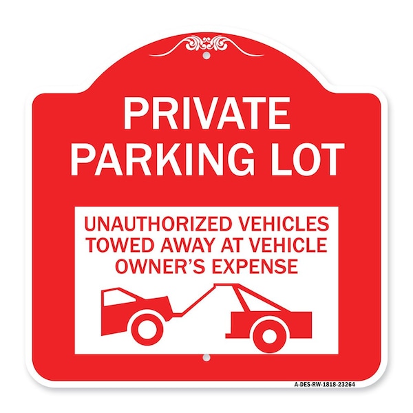 Private Parking Lot Unauthorized Vehicles Towed at Owner Expense, A-DES-RW-1818-23264